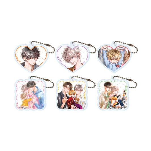 【Box/6】アクリルキーホルダー 子持ちホストの危険な隣人 01 公式&描き下ろしイラスト【予約商品】