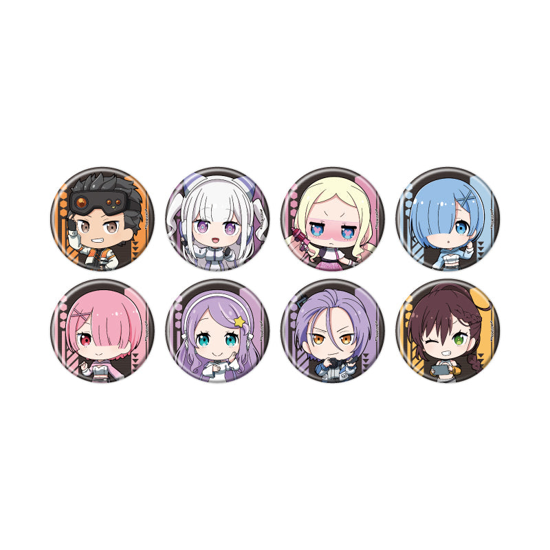 【Box/8】缶バッジ Re:ゼロから始める異世界生活 02 星空の探検衣装Ver.(ミニキャライラスト)【予約商品】