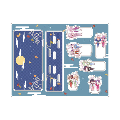 アクリルジオラマ ヘブンバーンズレッド 11 30G&31D お月見Ver.(グラフアートイラスト)【予約商品】