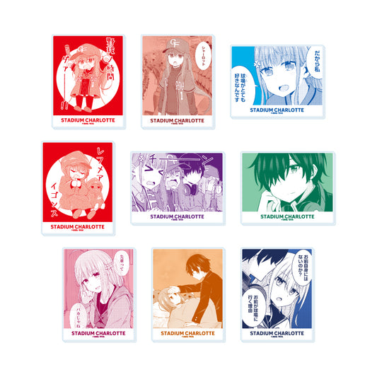 【Box/9】アクリルカード 球場のシャーロット 01 公式イラスト【予約商品】