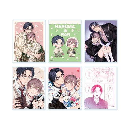【Box/6】アクリルカード まるごとぜんぶに恋してよ 01 既存&描き下ろしイラスト【予約商品】