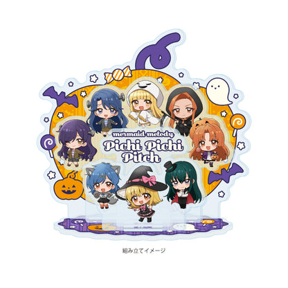 アクリルジオラマ マーメイドメロディー ぴちぴちピッチ 07 集合デザイン ハロウィンVer.(ミニキャライラスト)【予約商品】