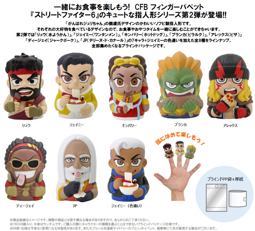 【Box/8】カプコンフィギュアビルダー フィンガーパペット ストリートファイター6 Vol.2【予約商品】