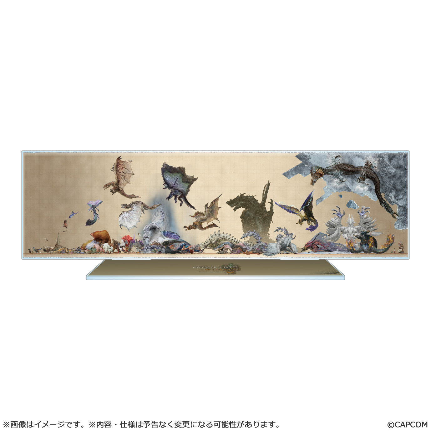 モンスターハンターワイルズ モンスター比較図 アクリルスタンド【予約商品】