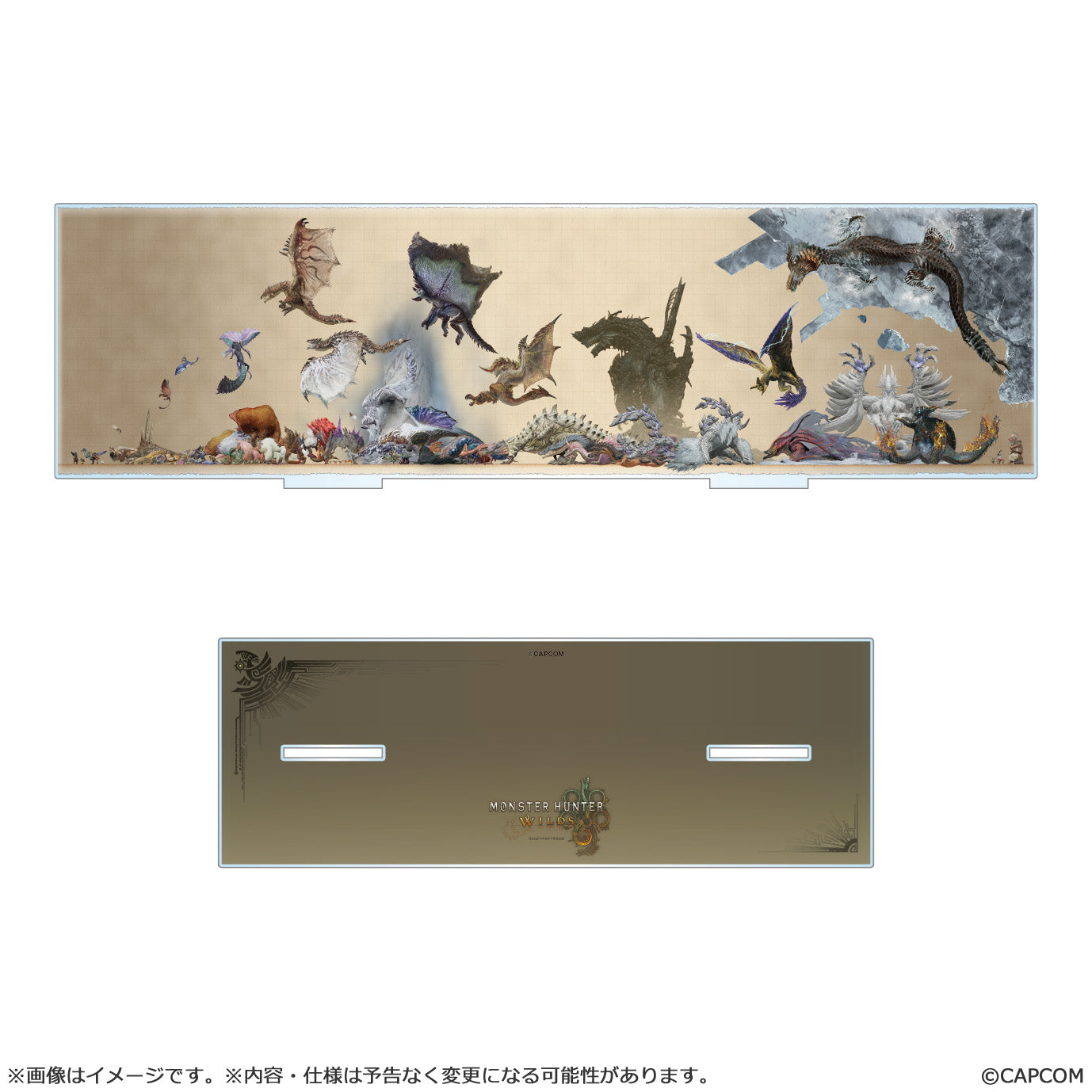 モンスターハンターワイルズ モンスター比較図 アクリルスタンド【予約商品】