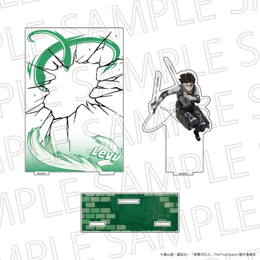 進撃の巨人 The Final Season 戦闘シーンアクリルジオラマスタンド リヴァイ・アッカーマン【予約商品】
