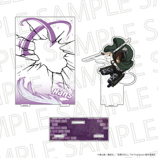 進撃の巨人 The Final Season 戦闘シーンアクリルジオラマスタンド ハンジ・ゾエ【予約商品】