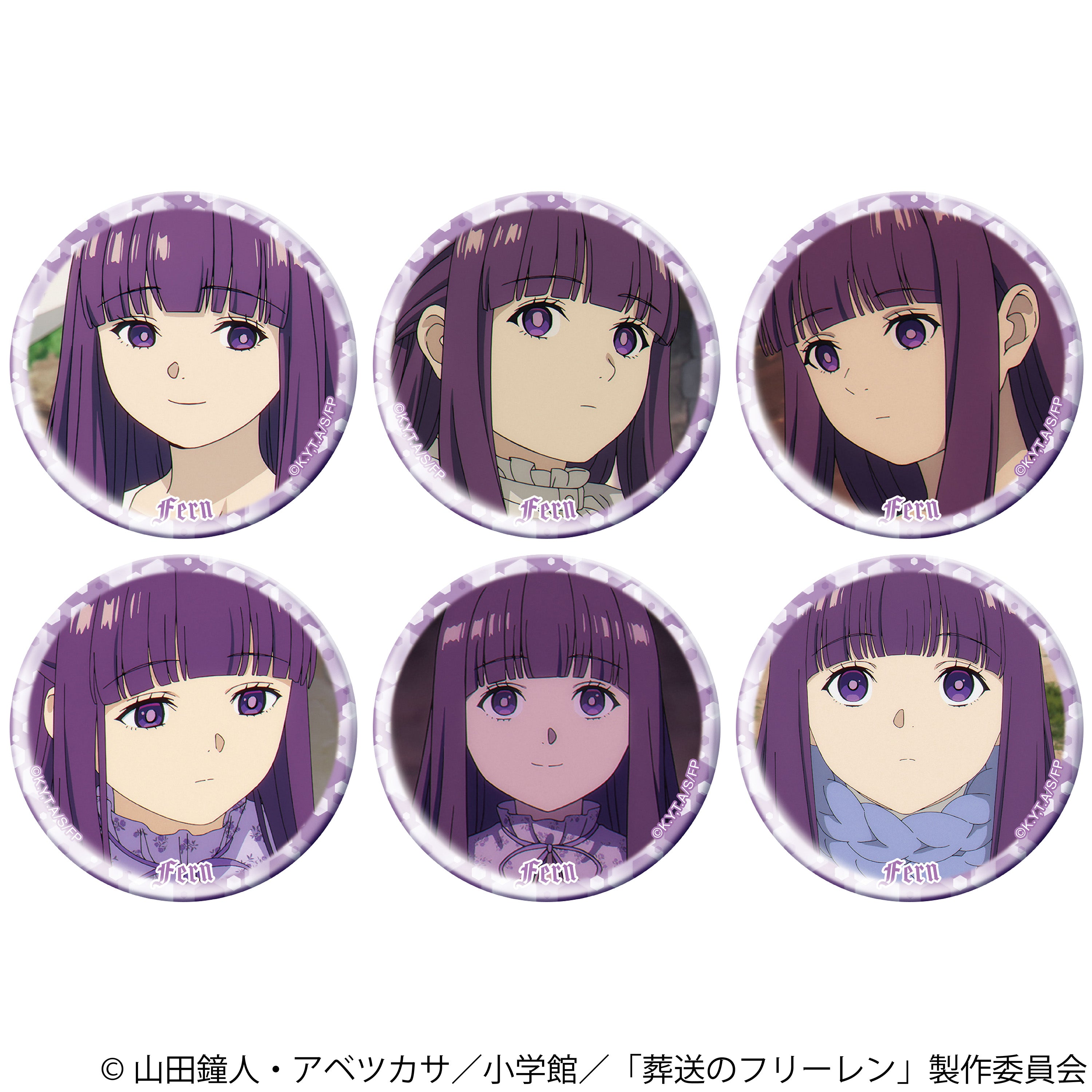 Box/6】葬送のフリーレン フェルンがいっぱいキャラバッジコレクション