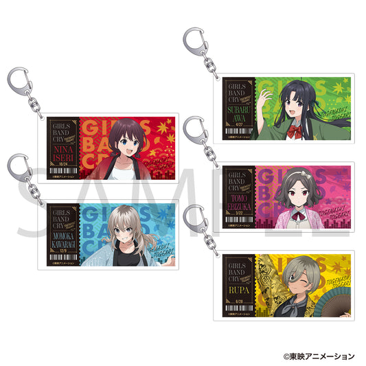 【Box/5】ガールズバンドクライ チケット風キーホルダーコレクション 秋祭り【予約商品】