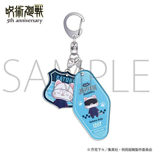 呪術廻戦 5周年 withCAT illustration Ver. 2連アクリルキーホルダー 五条悟【予約商品】