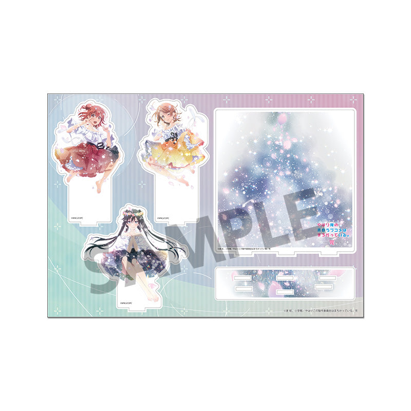 やはり俺の青春ラブコメはまちがっている。完 背景付きアクリルスタンド 雪乃&結衣&いろは ドレスVer.【予約商品】