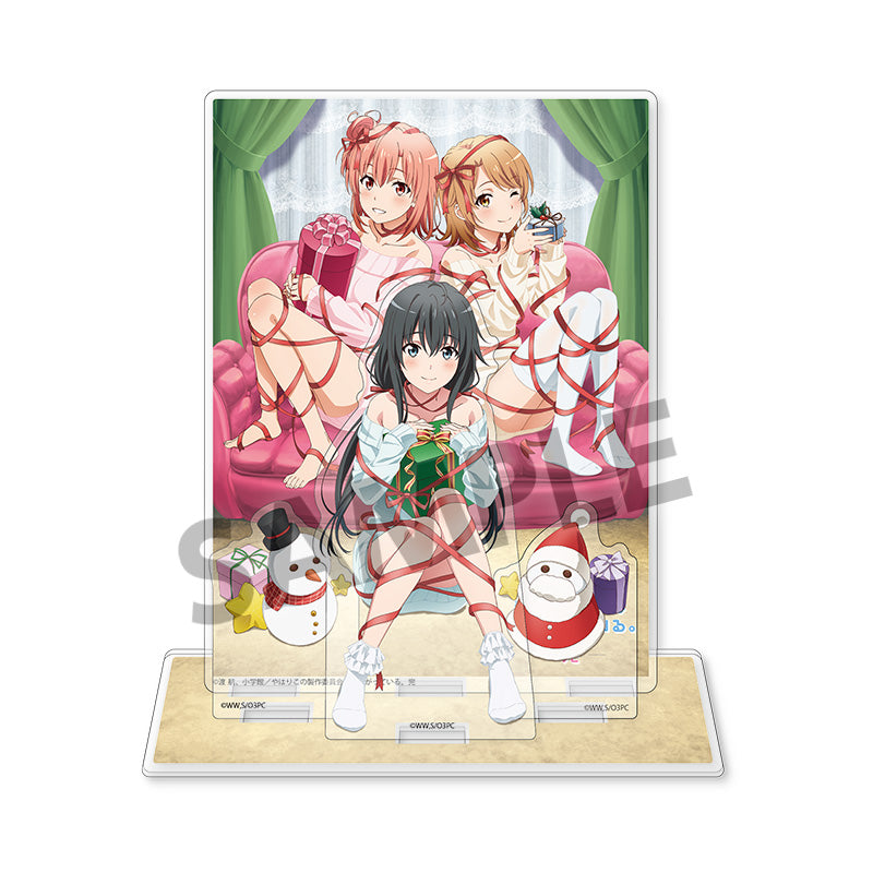 やはり俺の青春ラブコメはまちがっている。完 背景付きアクリルスタンド 雪乃&結衣&いろは クリスマスVer.【予約商品】