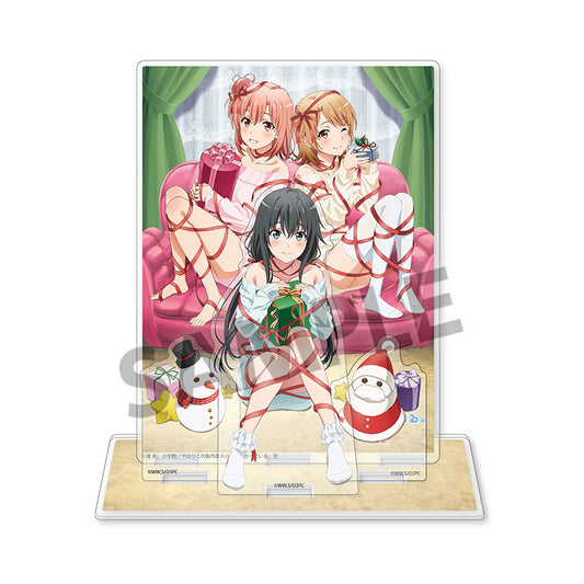やはり俺の青春ラブコメはまちがっている。完 背景付きアクリルスタンド 雪乃&結衣&いろは クリスマスVer.【予約商品】