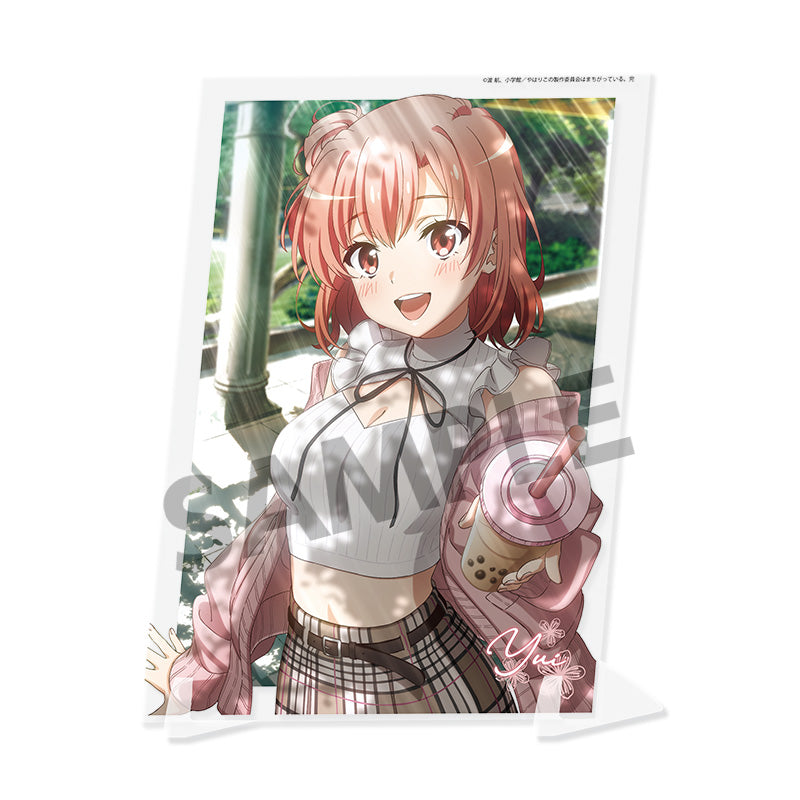 やはり俺の青春ラブコメはまちがっている。完 ビジュアルアクリルプレート 由比ヶ浜結衣 公園デートVer.【予約商品】