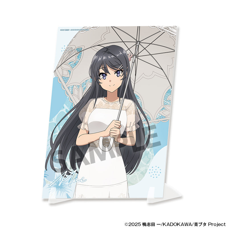 青春ブタ野郎シリーズ 描き下ろしビジュアルアクリルプレート 桜島麻衣 バカンスVer.【予約商品】