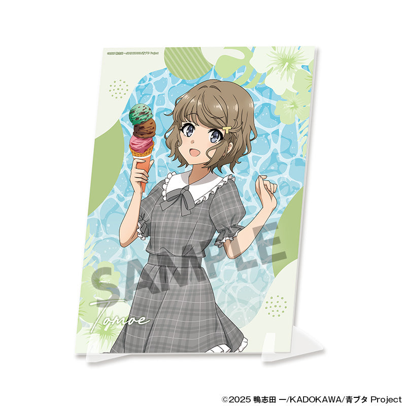 青春ブタ野郎シリーズ 描き下ろしビジュアルアクリルプレート 古賀朋絵 バカンスVer.【予約商品】