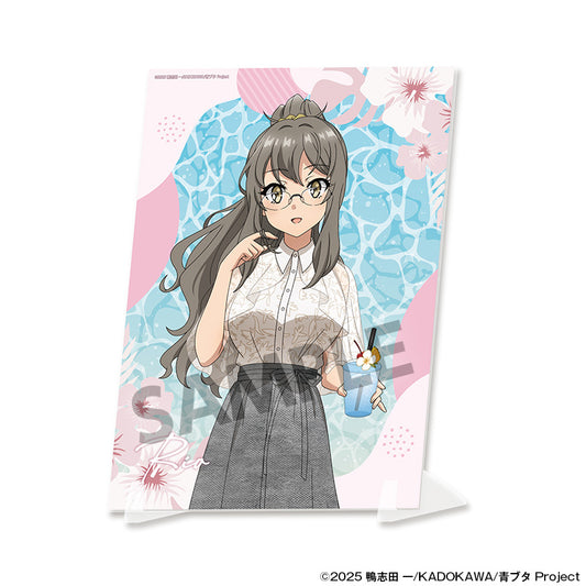 青春ブタ野郎シリーズ 描き下ろしビジュアルアクリルプレート 双葉理央 バカンスVer.【予約商品】