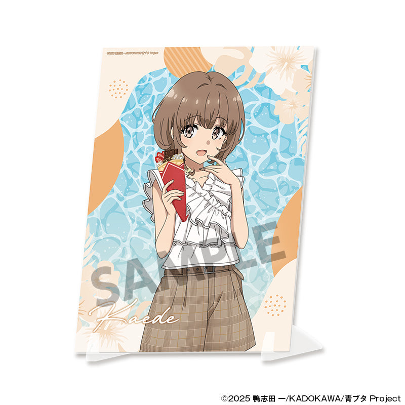 青春ブタ野郎シリーズ 描き下ろしビジュアルアクリルプレート 梓川花楓 バカンスVer.【予約商品】