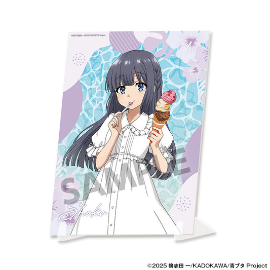 青春ブタ野郎シリーズ 描き下ろしビジュアルアクリルプレート 牧之原翔子 バカンスVer.【予約商品】