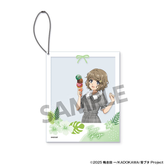青春ブタ野郎シリーズ 描き下ろしポラロイド風アクリルキーホルダー 古賀朋絵 バカンスVer.【予約商品】