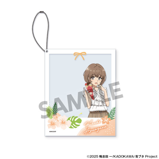 青春ブタ野郎シリーズ 描き下ろしポラロイド風アクリルキーホルダー 梓川花楓 バカンスVer.【予約商品】