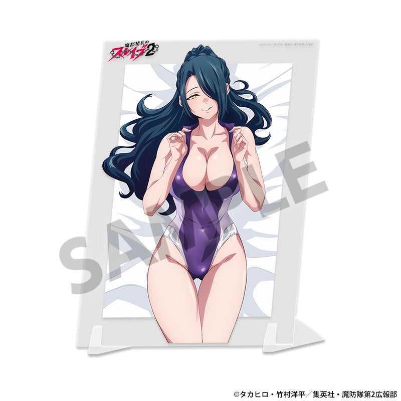魔都精兵のスレイブ2 描き下ろしビジュアルアクリルプレート 東風舞希 競泳水着Ver. A【予約商品】