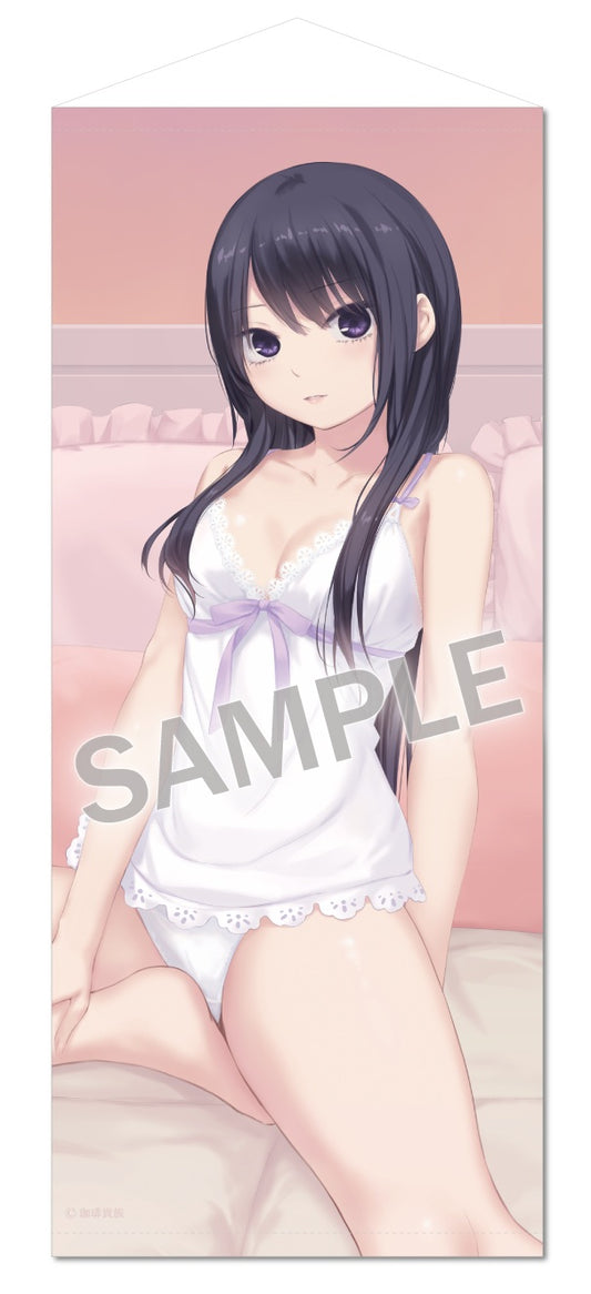 珈琲貴族 特殊サイズタペストリー Lovely day Sweet night-ネグリジェ白峰さん-【予約商品】