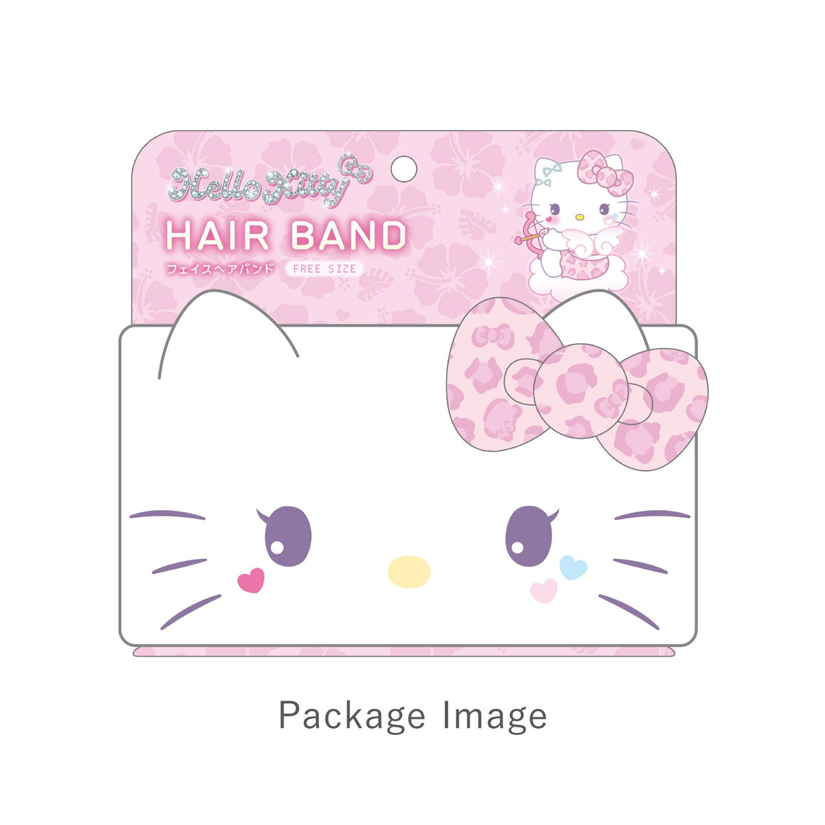 サンリオキャラクターズ フェイスヘアバンド ハローキティ/まっしろ天使【予約商品】