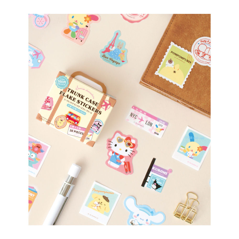 【BOX/12】サンリオキャラクターズ シークレットトランクケースフレークシール【予約商品】