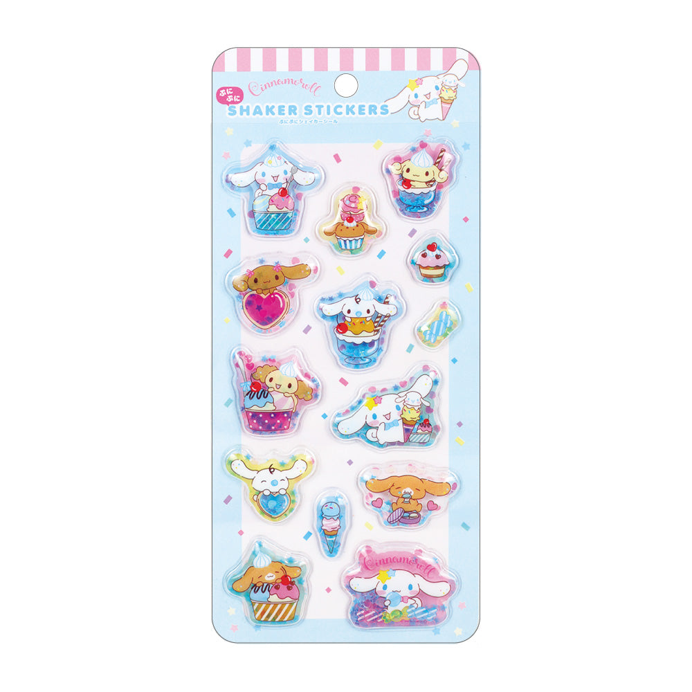 サンリオキャラクターズ ぷにぷにシェイカーシール シナモロール/みんなとおやつ【予約商品】
