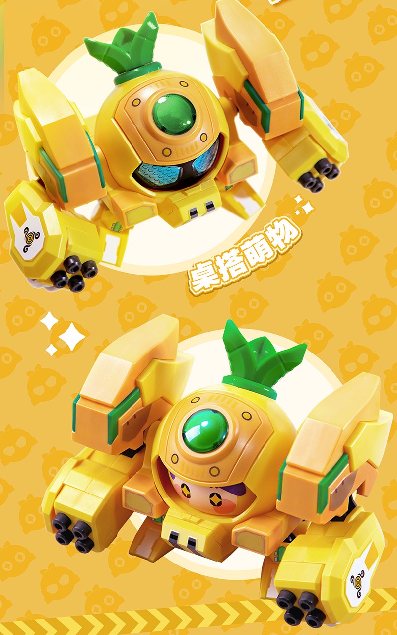 YI LI CHUANG WAN Fruity ROBO(フルーティーロボ) QROBO Pineapple Slasher(パイナップル・スラッシャー) プラスチックモデルキット【予約商品】