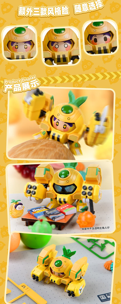 YI LI CHUANG WAN Fruity ROBO(フルーティーロボ) QROBO Pineapple Slasher(パイナップル・スラッシャー) プラスチックモデルキット【予約商品】