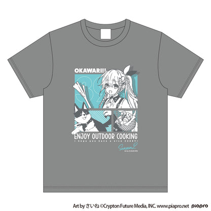初音ミク OUTDOOR COOKING OKAWARI!! Tシャツ M【予約商品】