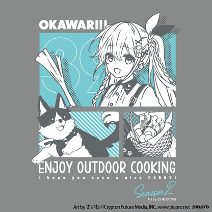 初音ミク OUTDOOR COOKING OKAWARI!! Tシャツ M【予約商品】