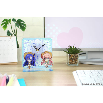 戦姫絶唱シンフォギアXV ぷちちょこミニアクリル置時計 風鳴翼&マリア・カデンツァヴナ・イヴ カウガールVer.【予約商品】