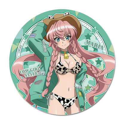 戦姫絶唱シンフォギアXV 描き下ろし キラキラBIG缶バッジ マリア・カデンツァヴナ・イヴ カウガールVer.【予約商品】