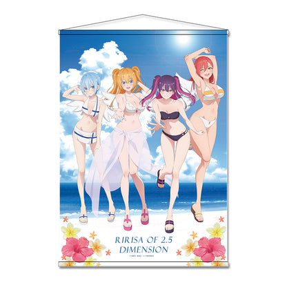 2.5次元の誘惑 描き下ろし B1タペストリー 水着Ver.【予約商品】