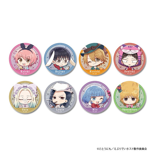 【Box/8】えぶりでいホスト ぷちちょこ トレーディンググリッター缶バッジ メルヘンコスDAY【予約商品】