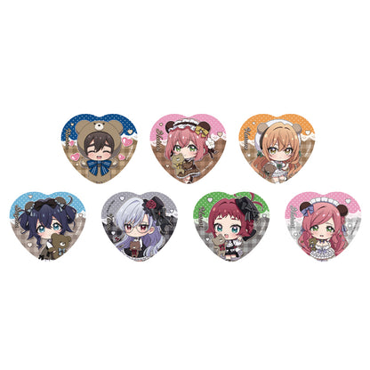 【Box/7】君のことが大大大大大好きな100人の彼女 ぷちちょこトレーディングハート型缶バッジ くまロリィタ【予約商品】