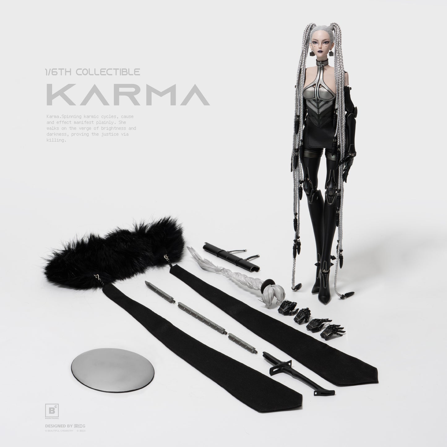 Beautiful Chemistry × 深紅G 白夜Alba KARMA 1/6スケール可動フィギュア【予約商品】