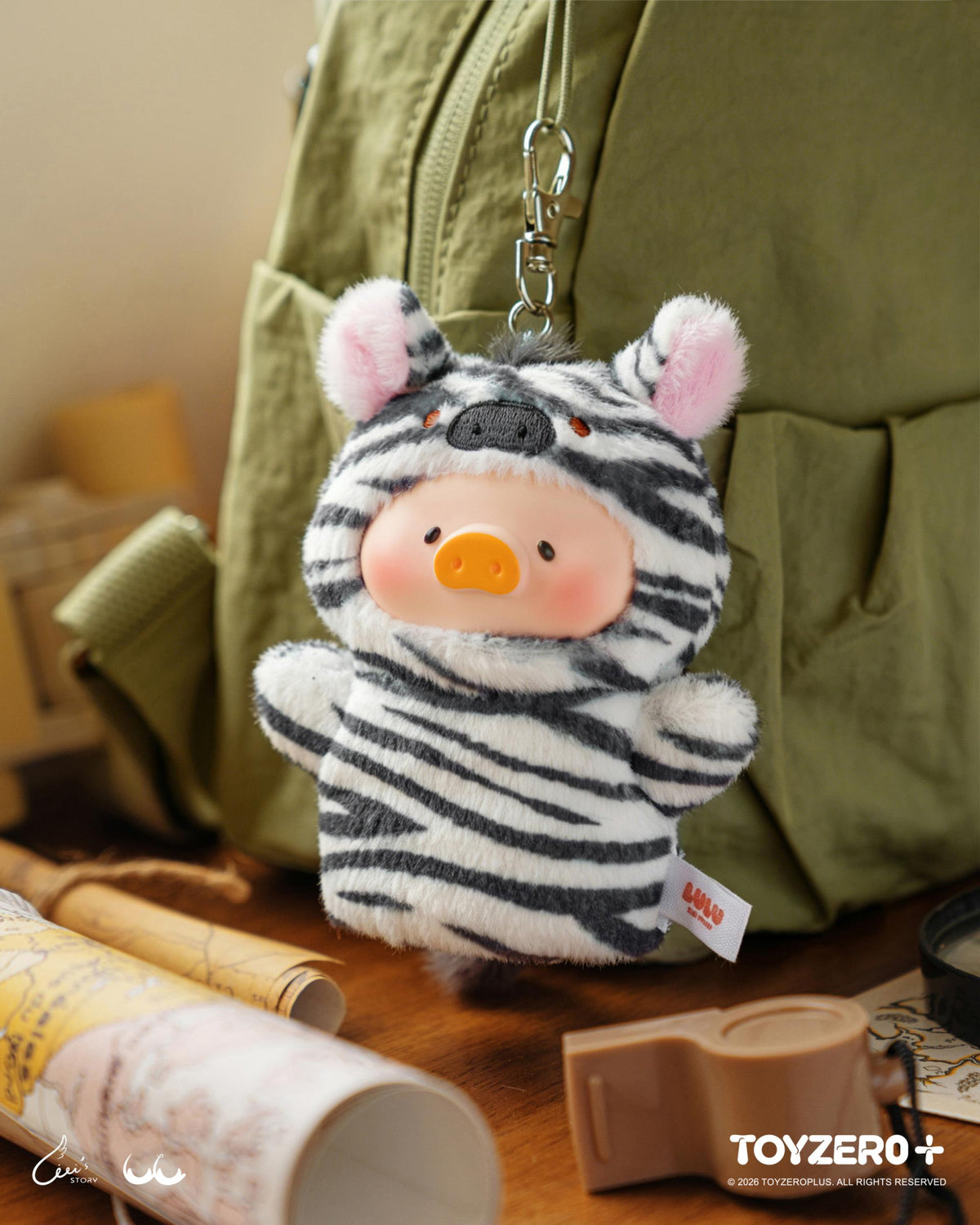 【Box/6】LuLu the Piggy - ルル・ザ・ピギー アニマルパーティー第2弾 -キュートバトラーぬいぐるみ キーカバー付きキーホルダー【予約商品】