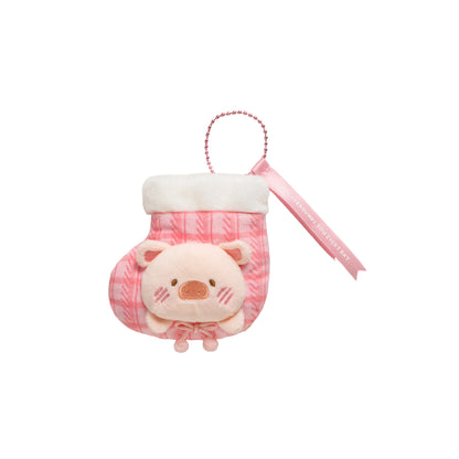 【Box/6】LuLu the Piggy - ルル・ザ・ピギー ウィンターフェスティブシリーズ - 祝福の願い ぬいぐるみキーホルダー【予約商品】