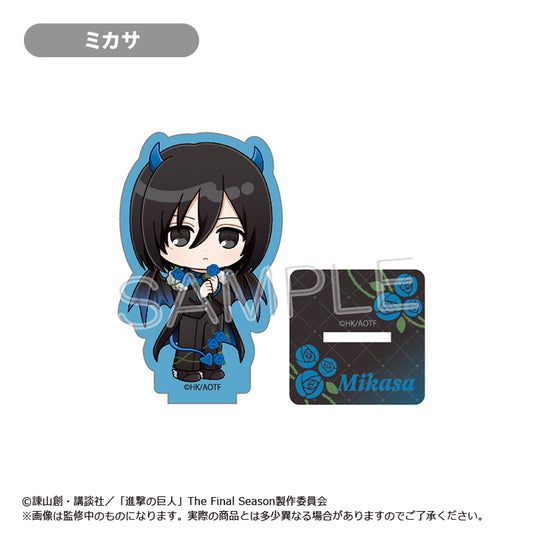 進撃の巨人 ミニキャラアクリルスタンド DEVIL Ver. ミカサ【予約商品】