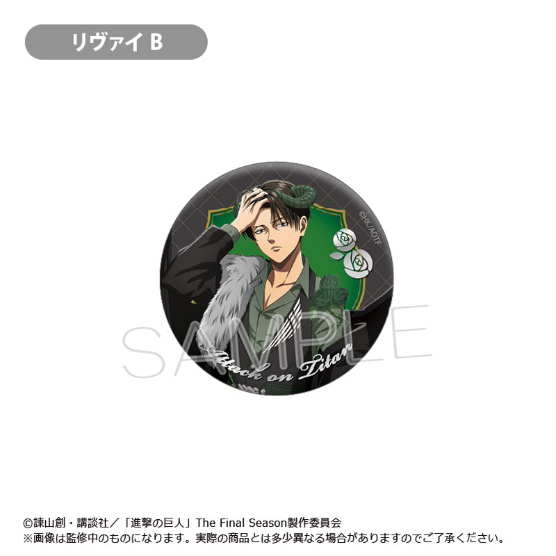 【Box/8】進撃の巨人 箔押し缶バッジ DEVIL Ver.【予約商品】