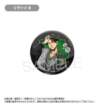 【Box/8】進撃の巨人 箔押し缶バッジ DEVIL Ver.【予約商品】