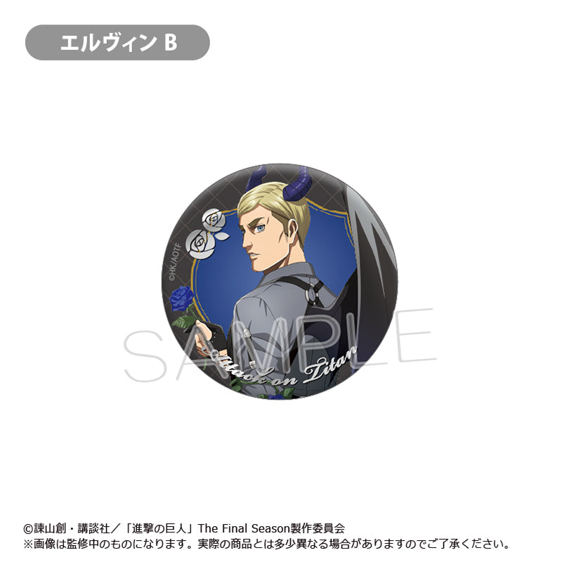 【Box/8】進撃の巨人 箔押し缶バッジ DEVIL Ver.【予約商品】