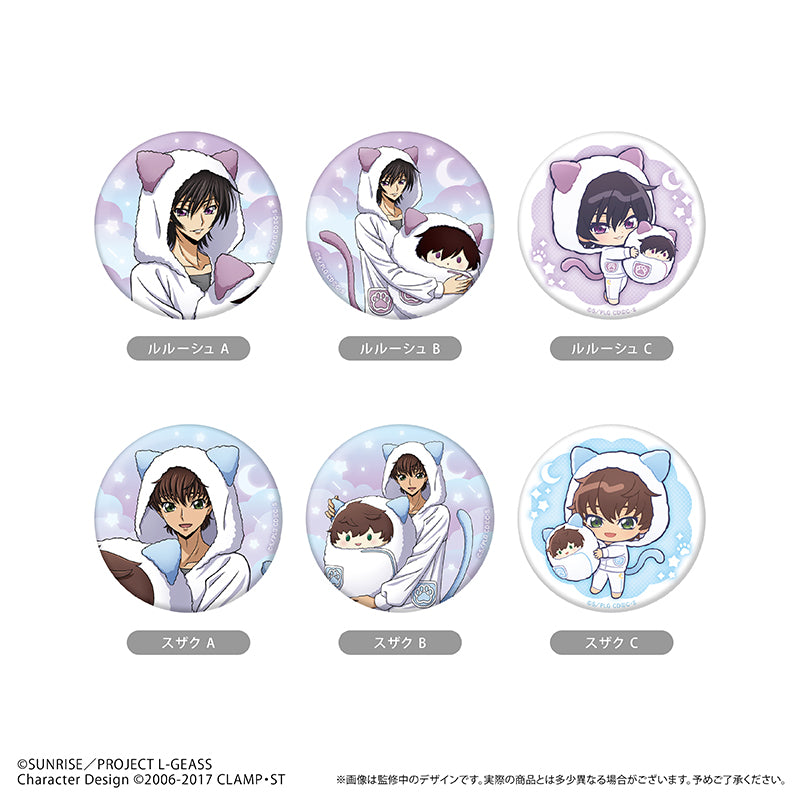 【Box/6】コードギアス 反逆のルルーシュ ラメ缶バッジ くるみパジャマVer.【予約商品】