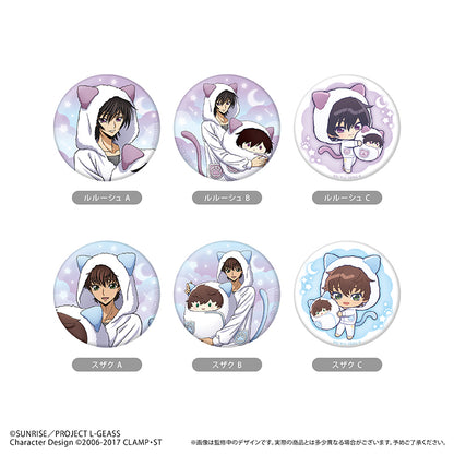 【Box/6】コードギアス 反逆のルルーシュ ラメ缶バッジ くるみパジャマVer.【予約商品】