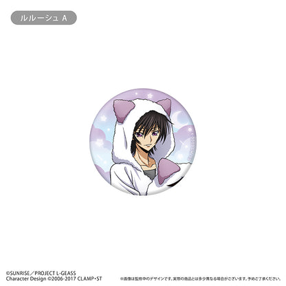 【Box/6】コードギアス 反逆のルルーシュ ラメ缶バッジ くるみパジャマVer.【予約商品】