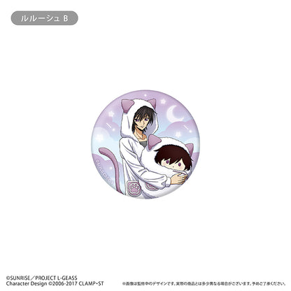 【Box/6】コードギアス 反逆のルルーシュ ラメ缶バッジ くるみパジャマVer.【予約商品】